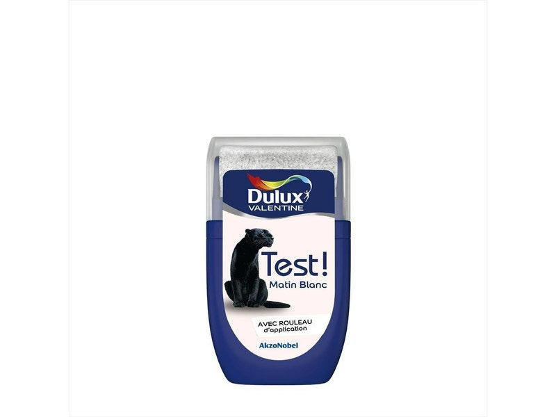 Testeur peinture matin blanc satiné crème de couleur DULUX VALENTINE 30 ml