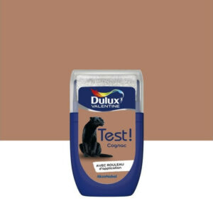 Testeur peinture satiné, DULUX VALENTINE Crème de couleur, cognac, 30 ml