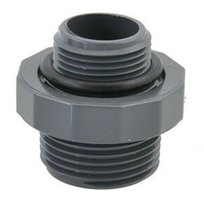 Mamelon double PVC - 1" Mâle