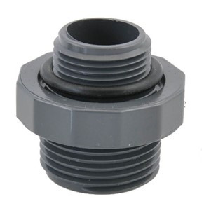 Mamelon double PVC - 1" Mâle
