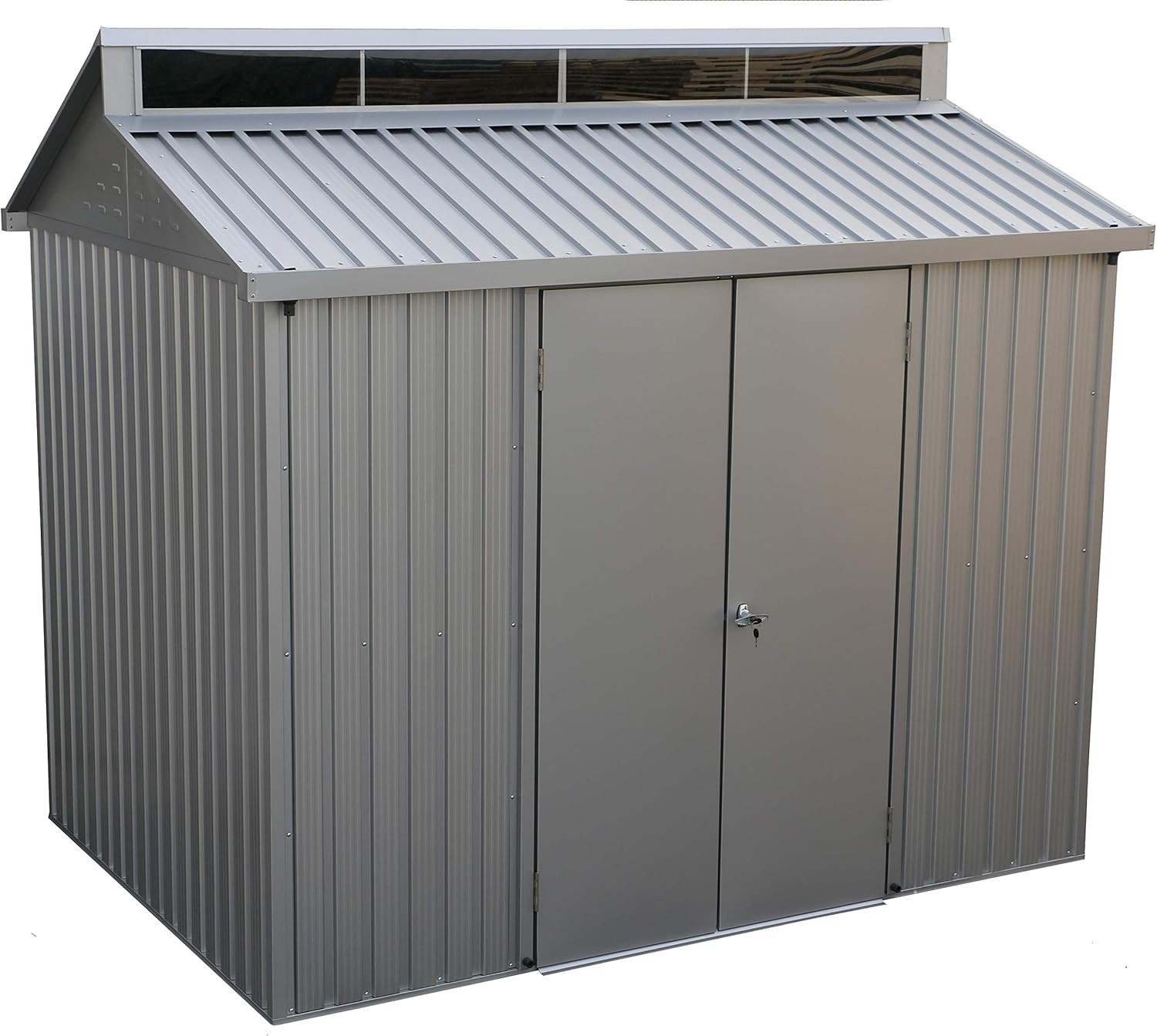 Abri de jardin aluminium 8 x 6 avec lucarne - fenêtre latérale - surface 4,33 m²