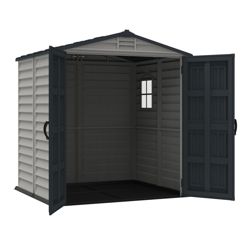 Abri de jardin en PVC - Storemate - 6x6 - 3,65m² - plancher inclus