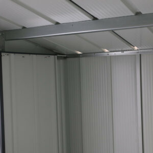 Abri de jardin métal - 6,34m² - kit ancrage - Anthracite