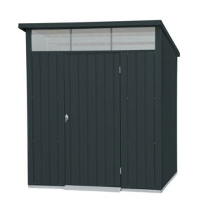 Abri de jardin métal MODERN - 3,32m² - Mono pente - Anthracite