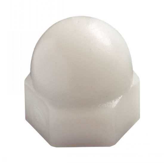 Écrou borgne nylon 6.6 DIN 1587 M6 boîte de 200 ACTON 831006