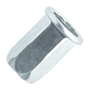 Ecrou hexagonal acier zingué tête plate M5 L 17 mm 200 pièces SCELL-IT HCD0630