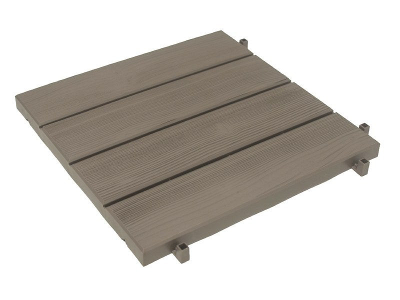 Dalle Clipsable Polypropylène Easy, Brun Taupe N°3, 38x38 Cm x Ep.25mm