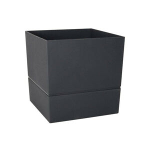 Pot Carré Polypropylène Aquaduo Diam.24.3 Cm Gris Anthracite