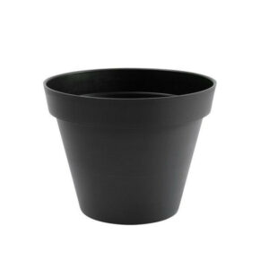 Pot Plastique Diam.40 X H.32 Cm Gris Anthracite