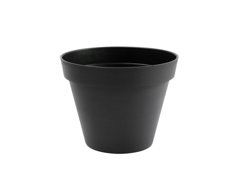 Pot Plastique Diam.40 X H.32 Cm Gris Anthracite