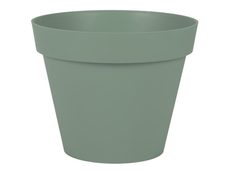Pot polypropylène EDA 13613 v.la Diam.30 L.0 x H.24 cm vert laurier