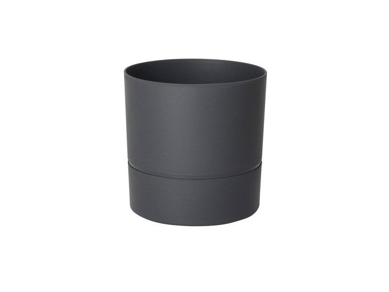 Pot Rond Polypropylène Aquaduo Diam.19.3 Cm Gris Anthracite
