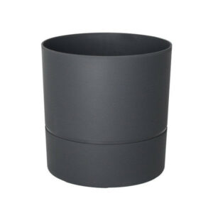 Pot Rond Polypropylène Aquaduo Diam.24.3 Cm Gris Anthracite
