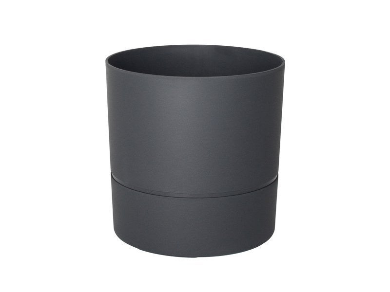 Pot Rond Polypropylène Aquaduo Diam.24.3 Cm Gris Anthracite