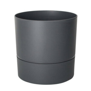 Pot Rond Polypropylène Aquaduo Diam.28.5 Cm Gris Anthracite