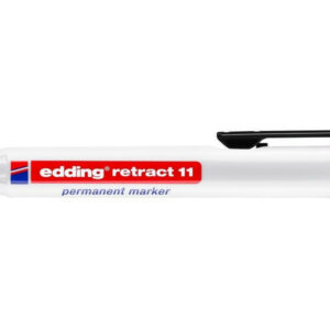 Marqueur indelebile retractable noir edding