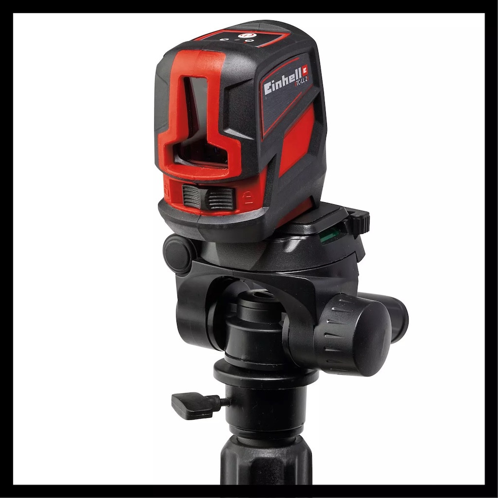 Adaptateur laser 1/4” pour trépied Einhell - Inclinaison réglable et niveau à bulle intégré