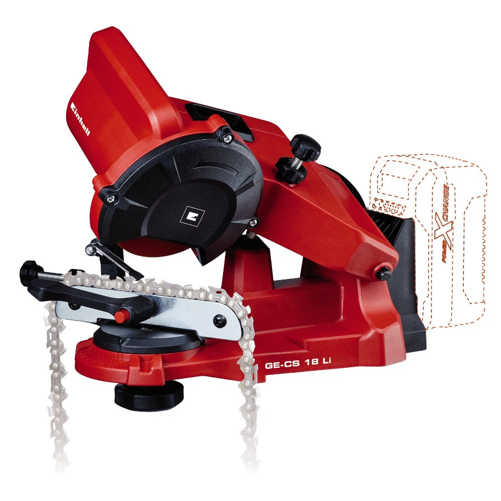 Affûteuse de chaîne sans fil - GE-CS 18 Li Solo - 18 V - Réglage d’angle - Sans batterie ni chargeur