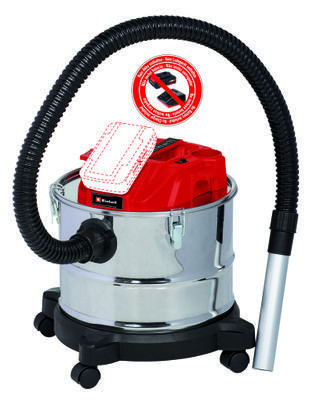 Aspirateur à cendres sans fil - TE-AV 18/15 Li C-Solo - 18 V - 100 mbar - 15 L - soufflerie - sans batterie ni chargeur