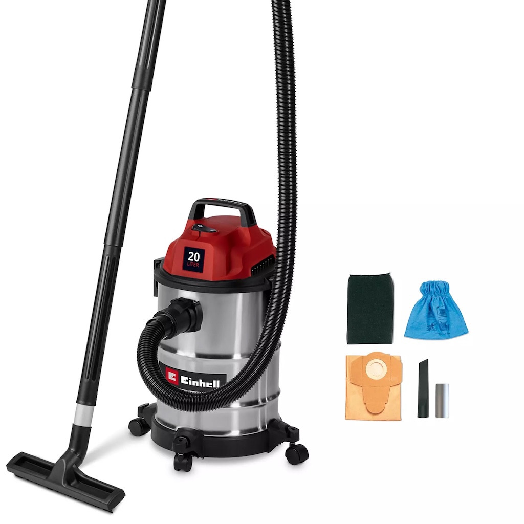 Aspirateur eau et poussières inox - TC-VC 2045 S - 900 W - Cuve 20 L - Fonction soufflage