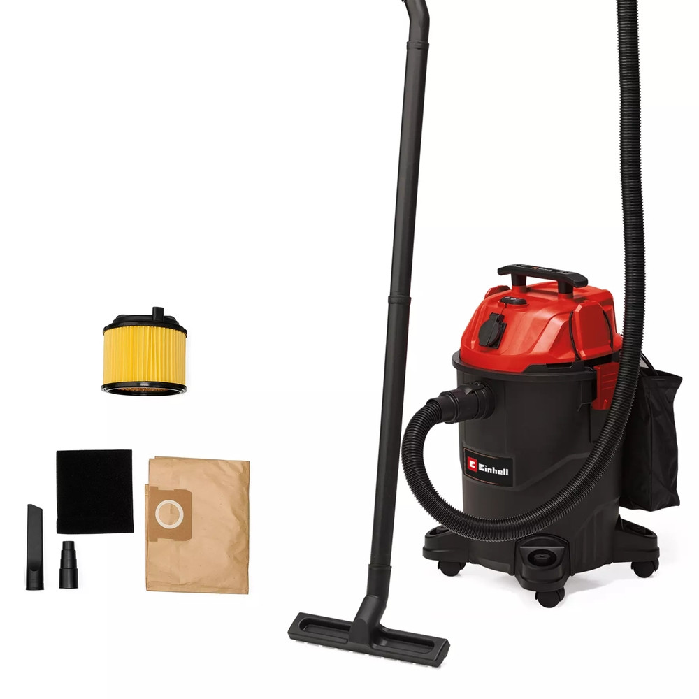 Aspirateur eau/poussière TC-VC 1825 A - 1250W - cuve plastique 25L - prise asservie - soufflerie