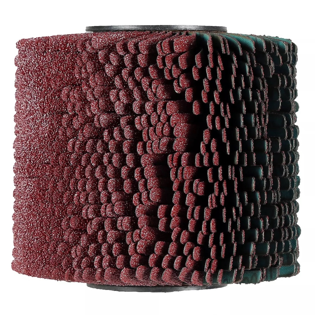 Brosse à bandes abrasives - 120 x 100 mm - Grain 80 - Compatible TP-BR 18/32 Li BL