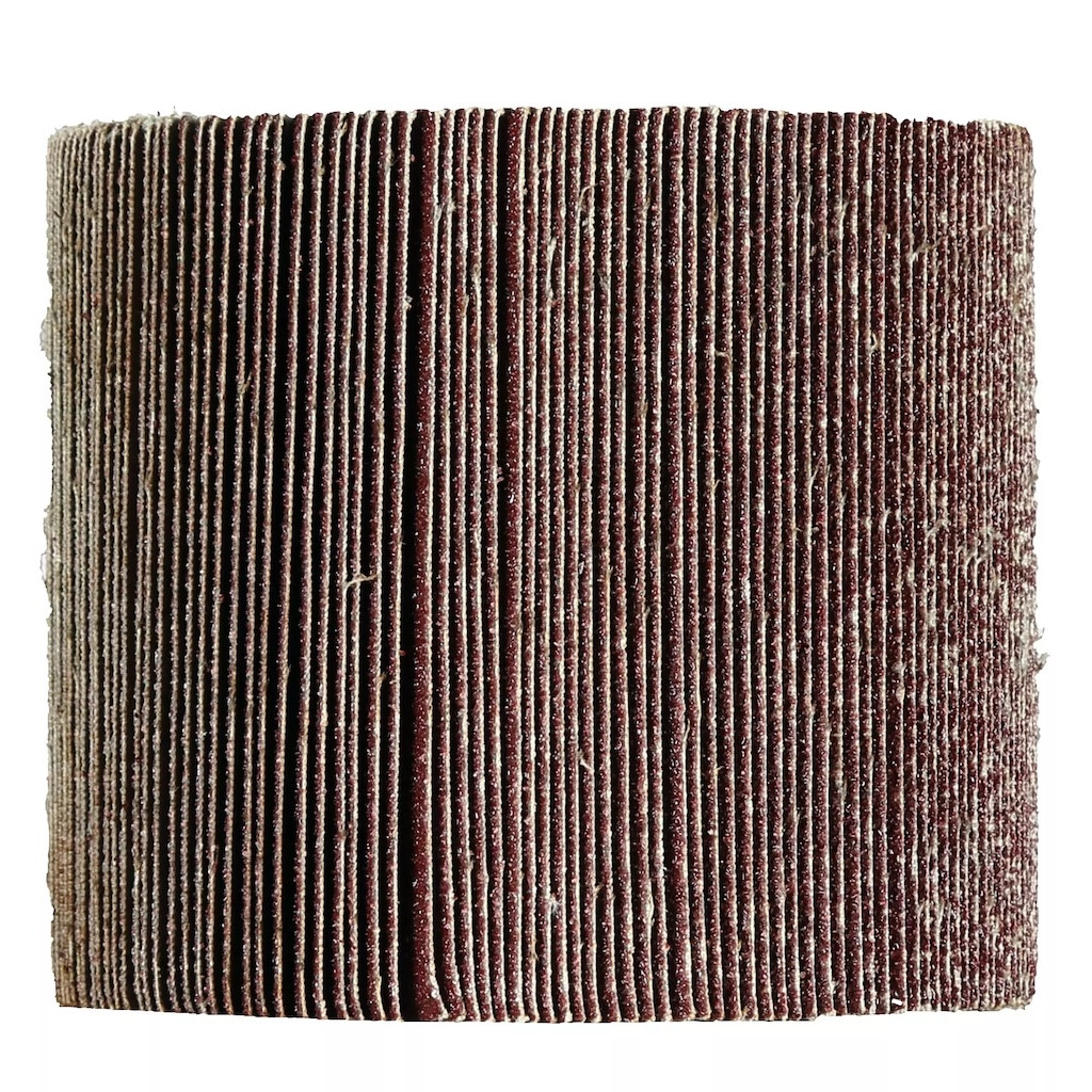 Brosse à bandes abrasives - 120 x 100 mm - Grain P80 - Pour métal et bois - Compatible TP-BR 18/32 Li BL