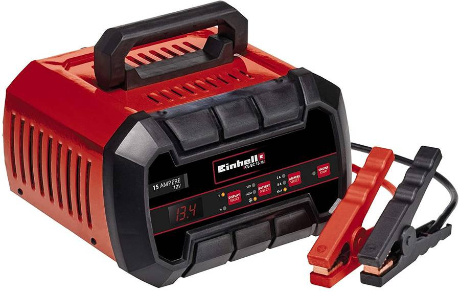 Chargeur de batterie CE-BC 15 M - 12 V - Charge intelligente 15 A - Fonction démarrage 100 A - Microprocesseur intégré
