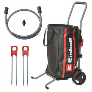 Chariot de transport pour enrouleur de tuyau - Compatible GE-HR 18/30 Li - Charge max. 50 kg - Sac déchets verts 75 L