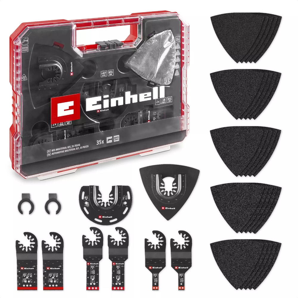 Coffret accessoires XLPlus Multi-Tools - 35 pièces - lames, racloir, ponçage - boîte de rangement