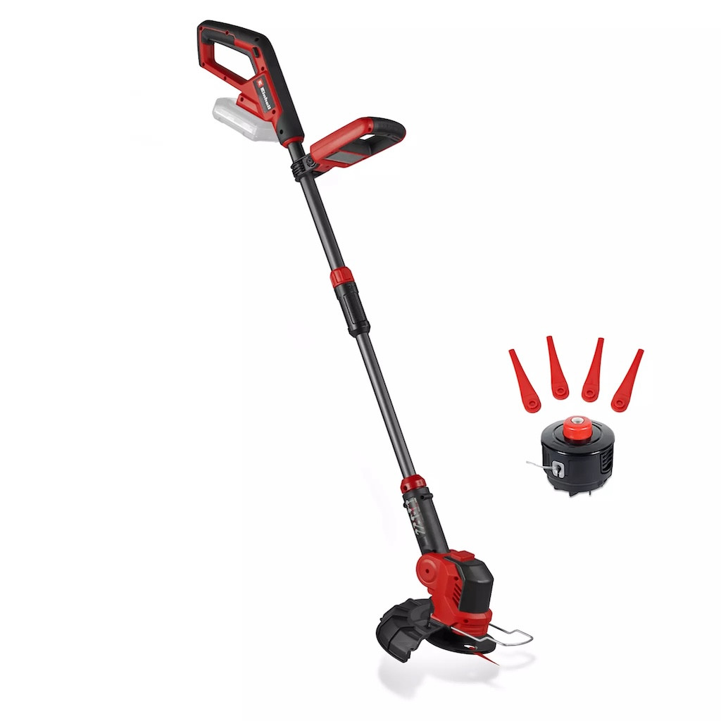 Coupe-bordures sans fil - Largeur 25 cm - Manche télescopique - Bloc moteur pivotant - Fonction Edging - 18 V - Lames et fil inc