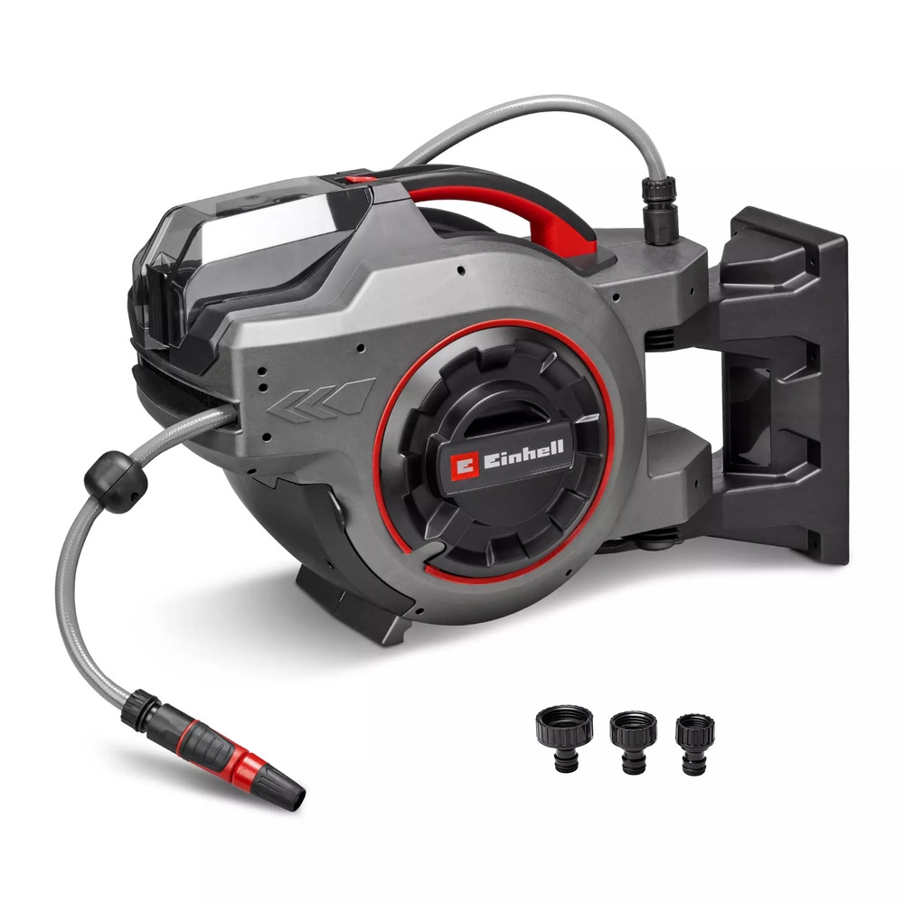 Dévidoir de tuyau GE-HR 18/30-1 Li-Solo - 18V - tuyau 30m - enroulement auto - pivotant 180° - sans batterie