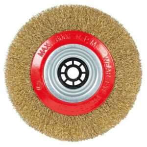 Disque brosse pour touret à meubler combiné