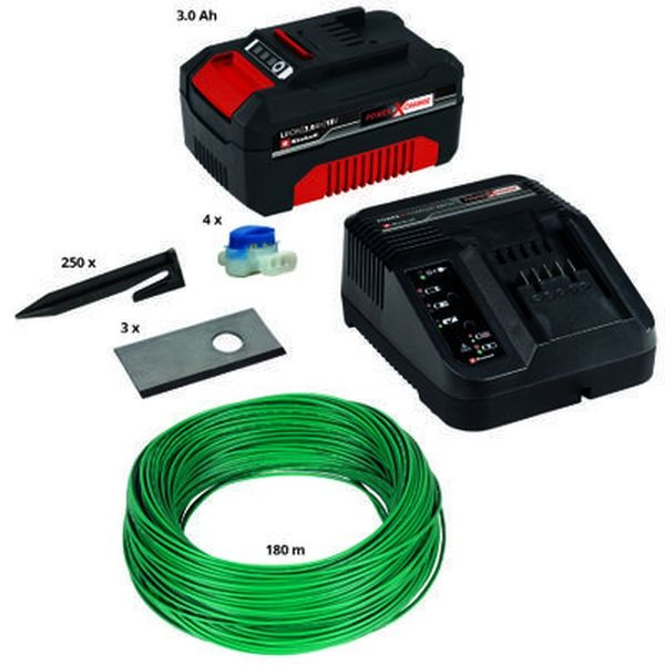 Kit d'installation 800 m² pour robot tondeuse - batterie, lames de rechange