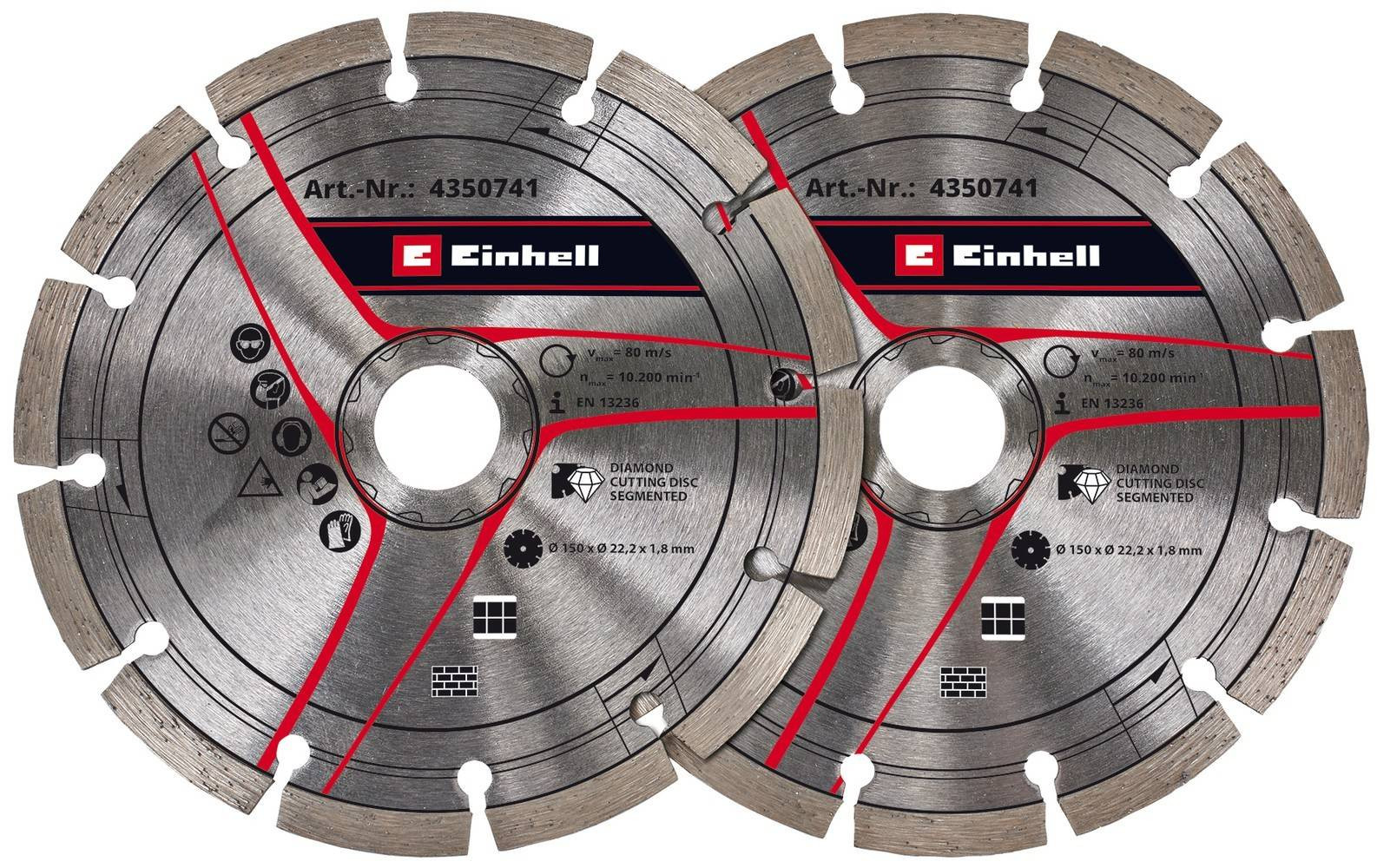 Kit de disques de coupe diamant 150mm