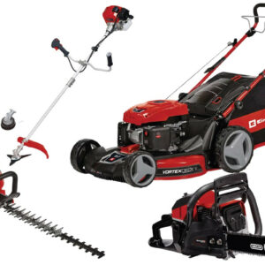 Kit thermique jardin Einhell - Tondeuse 56 cm - débroussailleuse - taille-haie - tronçonneuse