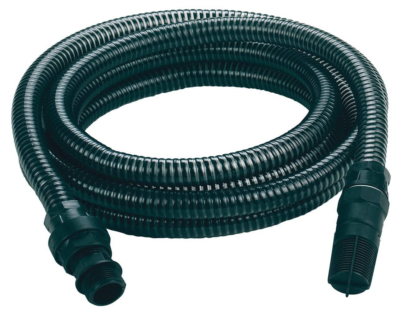Kit tuyau d'aspiration noir 4 mètres avec embouts en PVC
