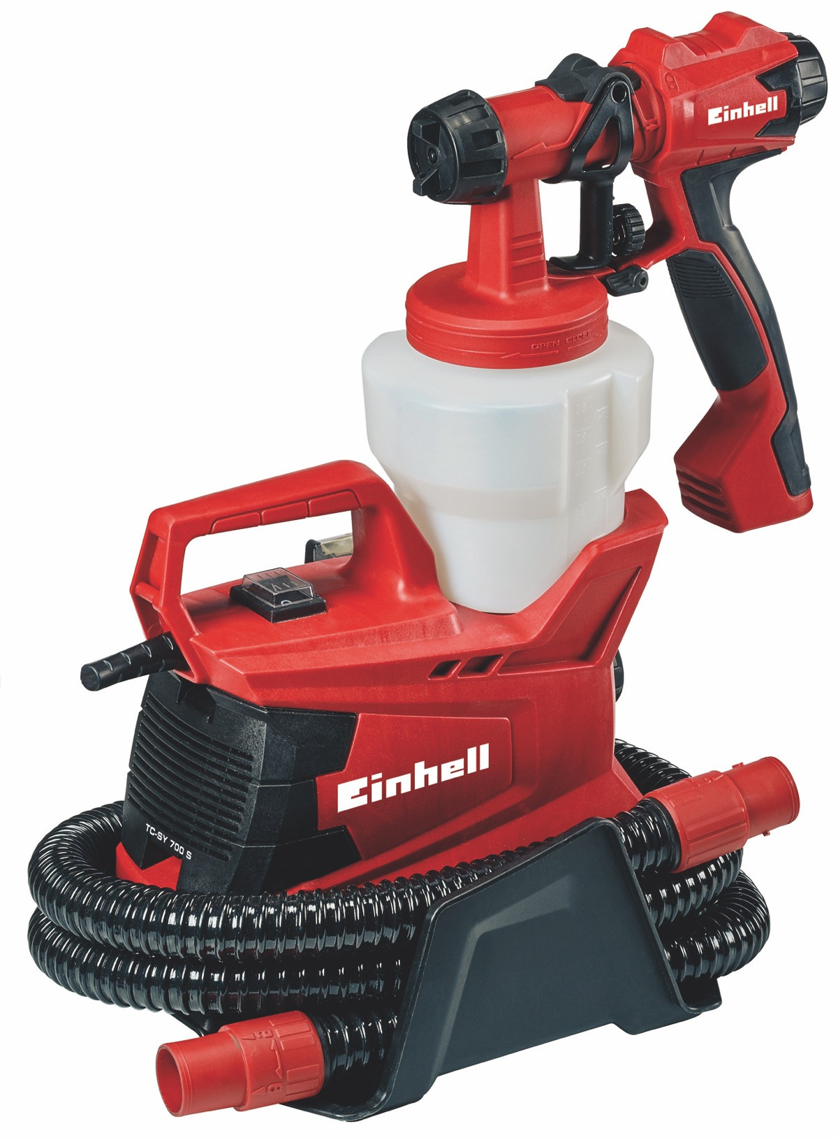 Pistolet à peinture électrique semi-stationnaire - TC-SY 700 S - 700 W - Débit 1 000 ml/min - Tuyau 3,5 m