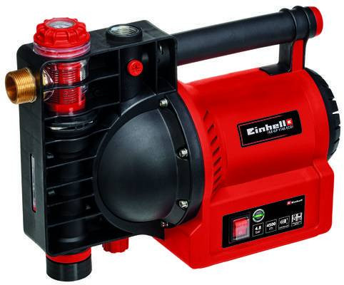 Pompe d’arrosage GE-GP 1145 ECO - 1100 W - Débit 4500 L/h - Pression max. 4,8 bar - Fonction ECO Power - Pré-filtre et clapet an