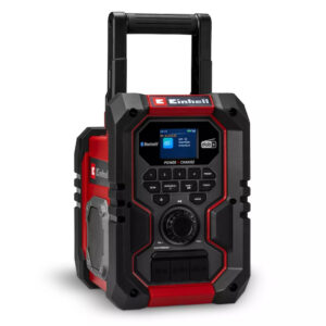 Radio de chantier sans fil – DAB+ / FM / Bluetooth – 2 haut-parleurs stéréo – Écran TFT couleur – Alimentation sur batterie ou s