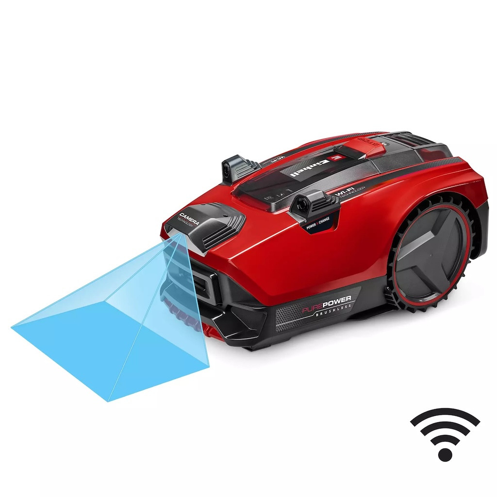 Robot-tondeuse caméra 600 m² - FREELEXO CAM PLUS 600 - Brushless 18 V - Wi-Fi - batterie 4,0 Ah