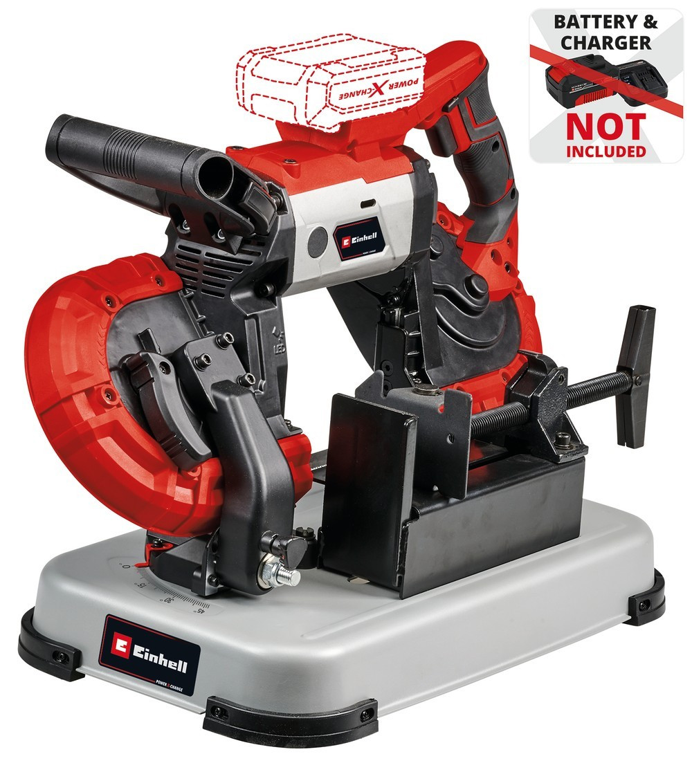 Scie à ruban sans fil - TE-MB 18/127 U Li-Solo - 18 V - Coupe métal sans étincelles - 115 x 127 mm - Power X-Change