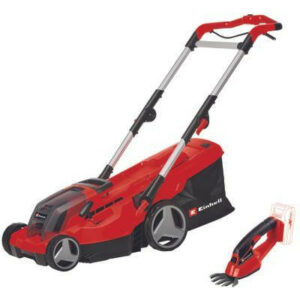 Tondeuse à gazon sans fil - GE-CM 36/37 Li - largeur de coupe 37 cm - jusqu’à 400 m² - 2 batteries 3,0 Ah + 2 chargeurs