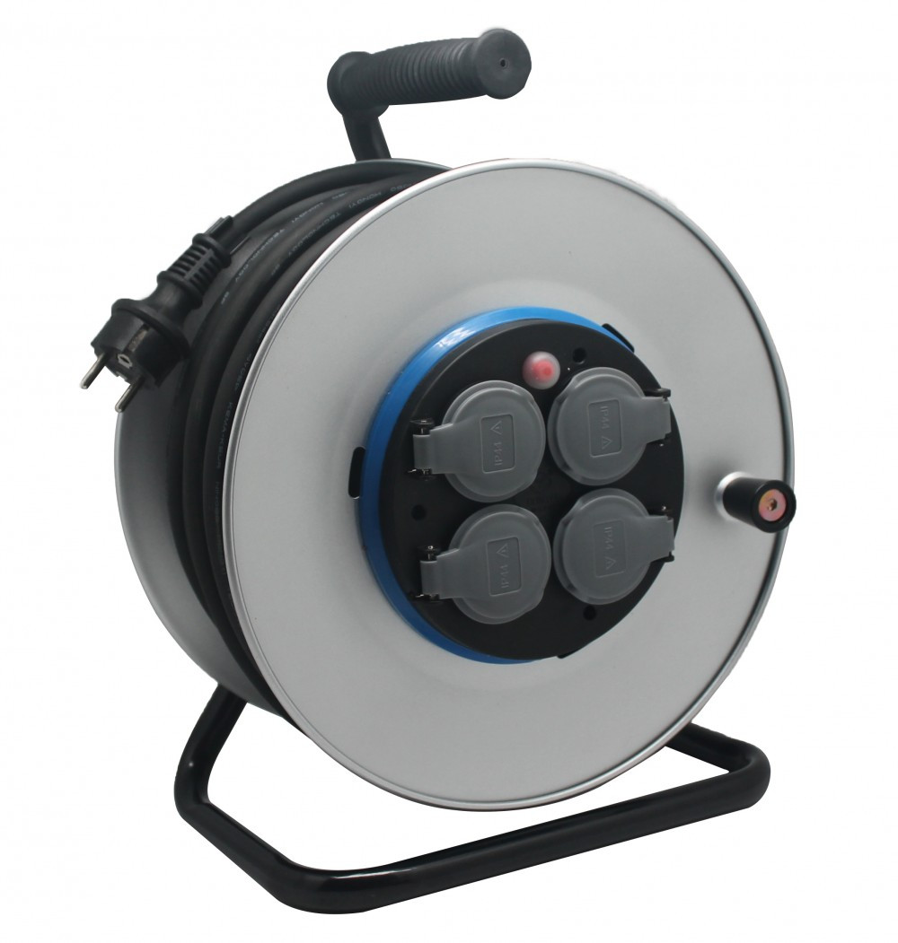 Enrouleur électrique chantier avec terre L.40 m ho7rnf 3g1.5, ELECTRALINE