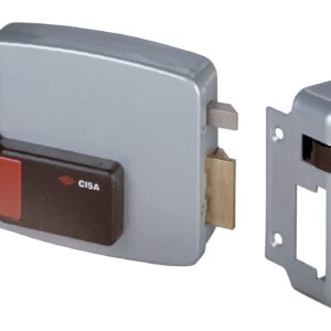 Electro-serrure à boutondroite tirant 50 mm axe 60 mm CISA 11611 61 1