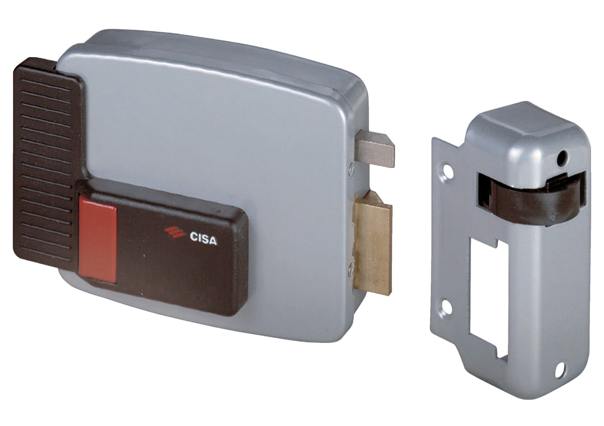 Electro-serrure à boutondroite tirant 50 mm axe 60 mm CISA 11611 61 1