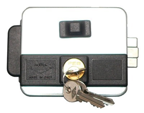 Electro serrure MULTIPLA à bouton acier zingué ASSA ABLOY NF5015/1Z