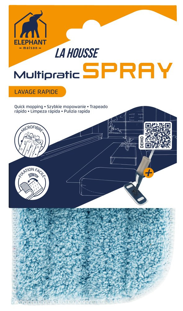 Recharge multipratic spray housse microfibres elephant