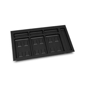 Base Emuca Recycle pour tiroir de cuisine 900 mm - 3 compartiments noir