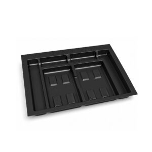 Base pour poubelles Recycle module 700 mm - 2 compartiments noir